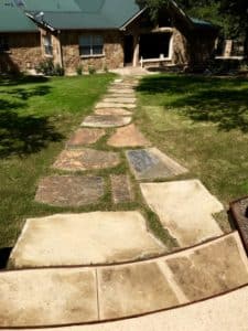 Stone Pathway in Grass