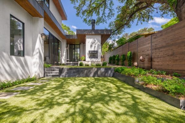 Best of Texas Landscapes backyard renovation in Travis Heights